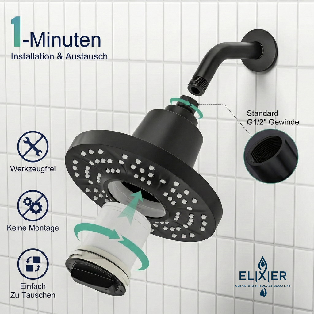 Elixier® Gefilterter Regenduschkopf